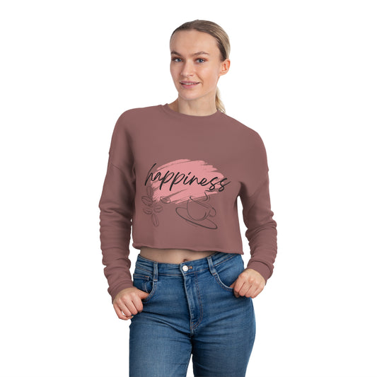 Happiness (A Cup of Coffee) Cropped Tee